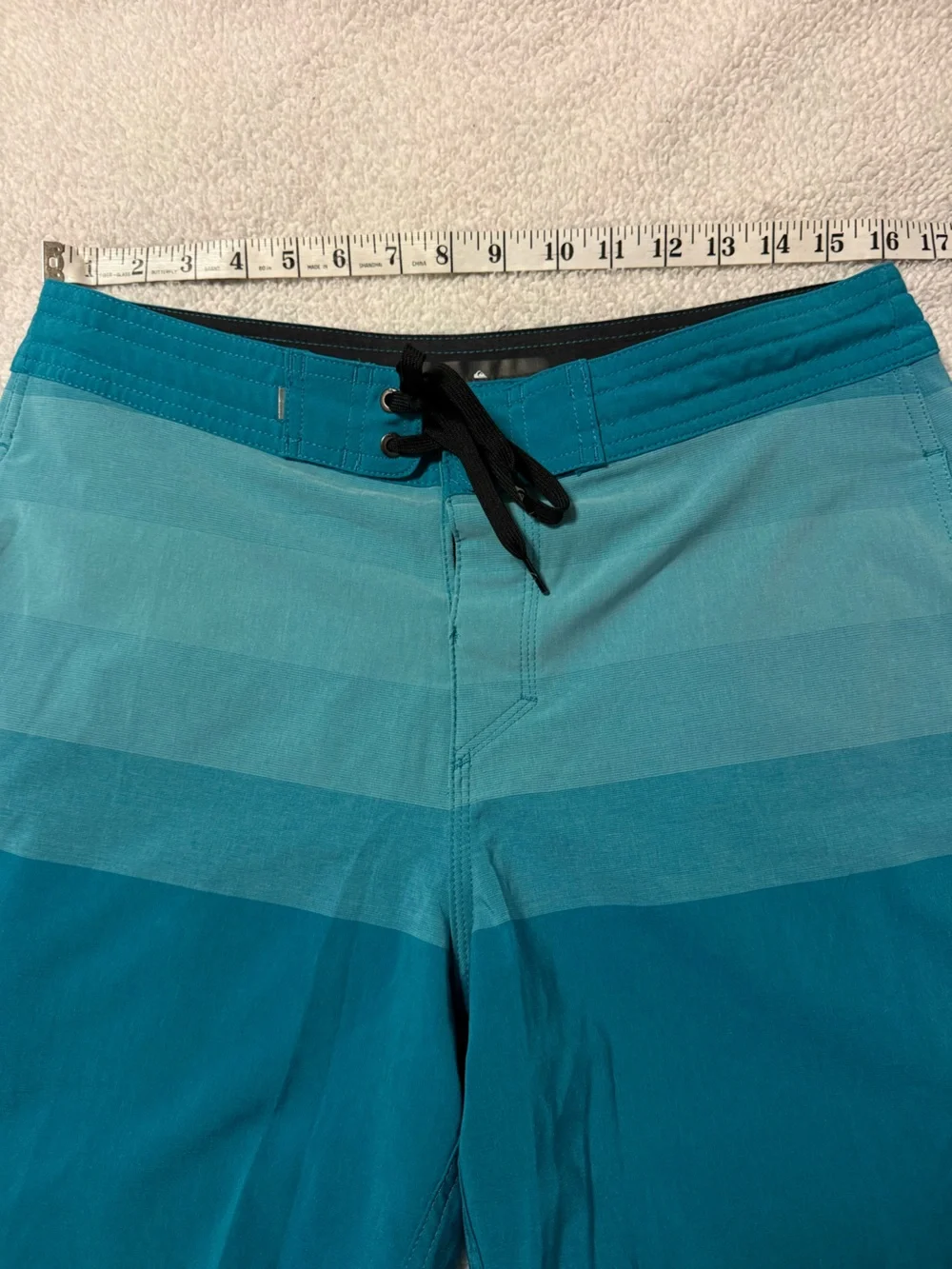 Quiksilver Blue Teal Boardshorts Swim Trunks Beach Shorts Surfsilk Tijuana 19